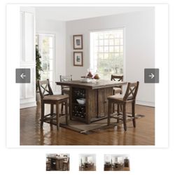Royal Classic Dining Room Table (4 Chairs Included)