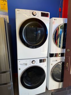 SET LG WASHER AND DRYER GAS