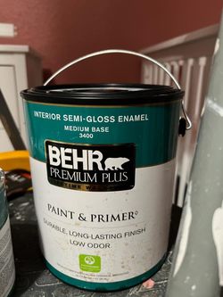 Paint & Primer- BEHR Premium Plus- Semi Gloss 
