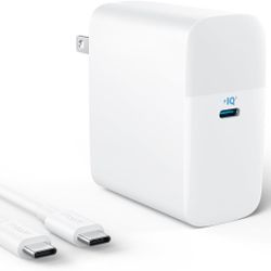 100W USB-C Charger for MacBook Pro – Compact, Foldable Fast Charger with 5FT USB-C Cable, Compatible with MacBook Air, iPad Pro, Samsung Galaxy & More