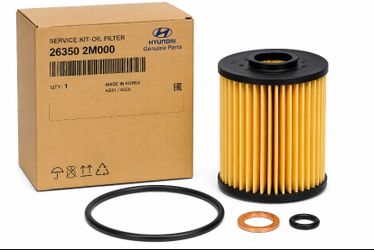 Genuine OEM Hyundai Kia Oil Filter Service Kit 26350-2M000 NEW