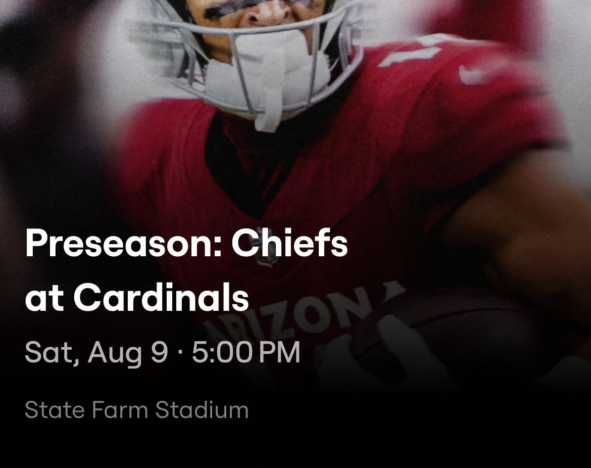 Preseason Cardinals/Chiefs