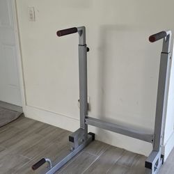 BalanceFrom Steel Frame Dip Station with Adjustable Height