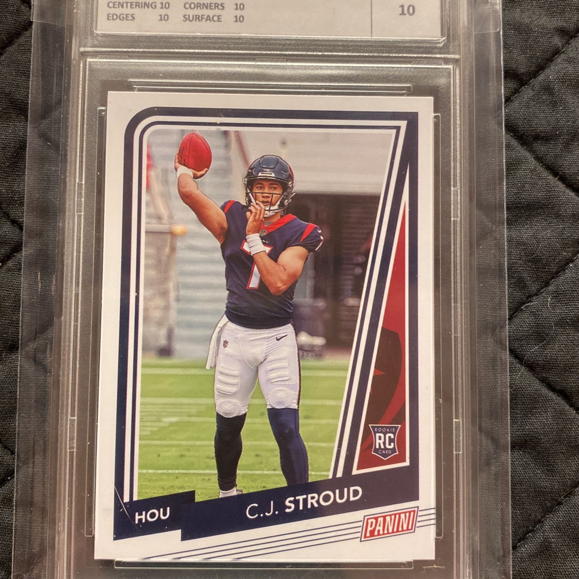 CJ Stroud Rookie Card Graded 10 Gem Mint