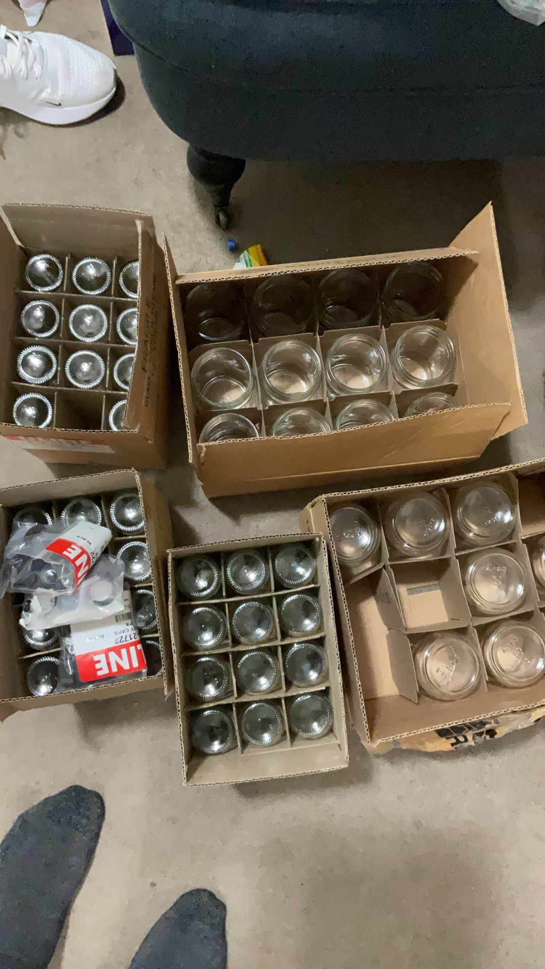 Glass Bottles And Jars With Lids (brand New) 