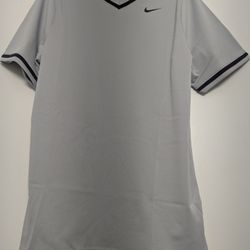 Nike Baseball Jersey Vapor Select Full V Neck Gray Men's Size Large DM4123-058