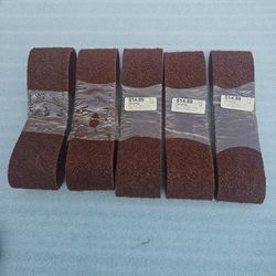 24" CARBORUNDUM FIBRATEX BELT 5PC