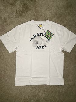 White bape tee