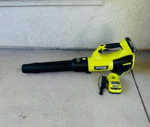 RYOBI ONE HP 18V Brushless Whisper Series 130 MPH 510 CFM Blower + 2AH High-Output Battery & Charger New