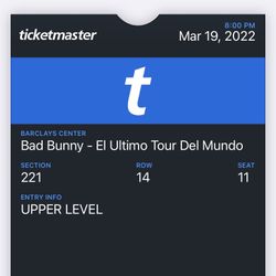Bad Bunny Ticket