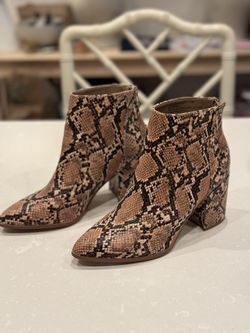 Steve Madden Snakeskin Booties