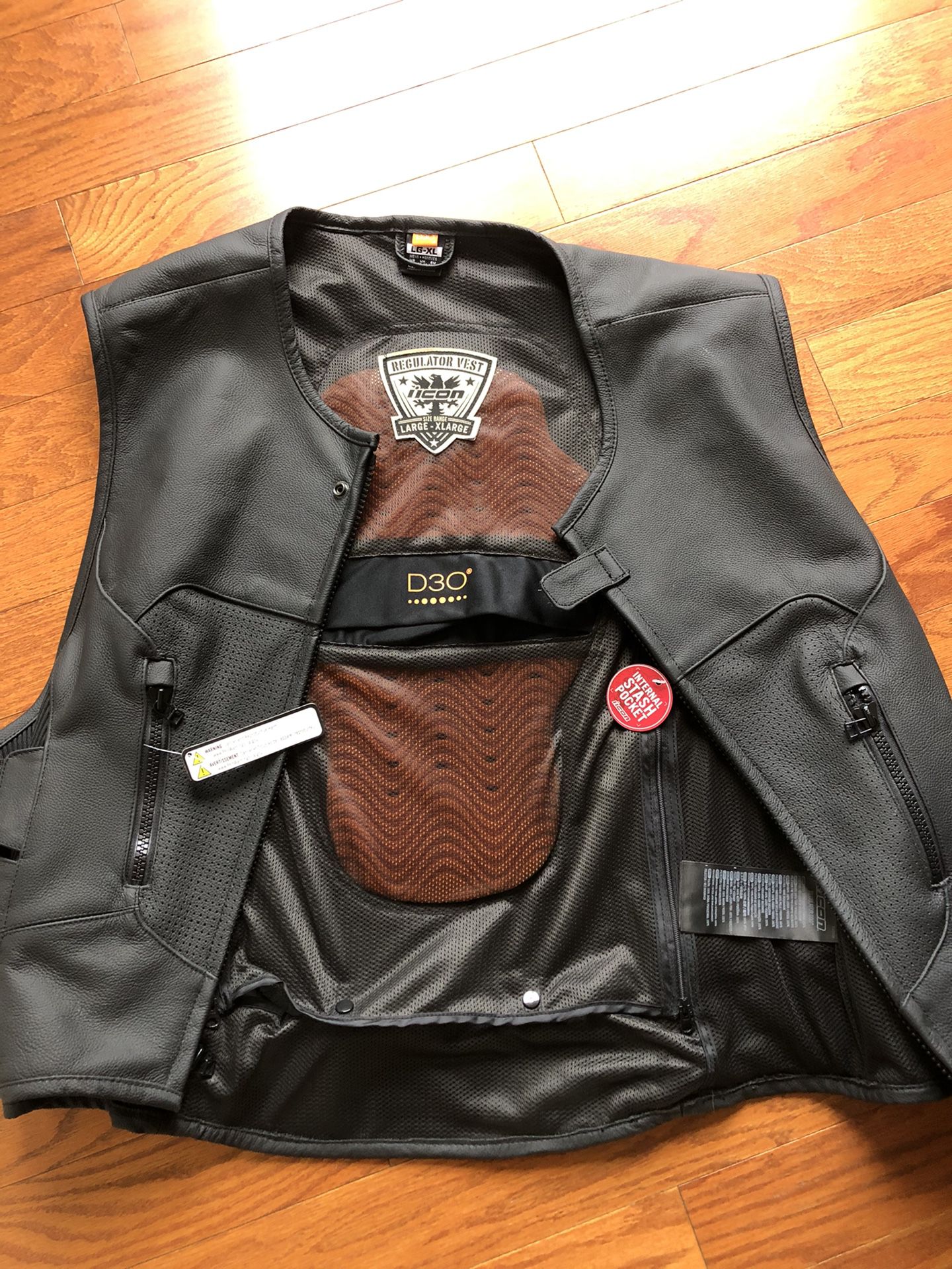 brand new Icon motorcycle vest large/xl