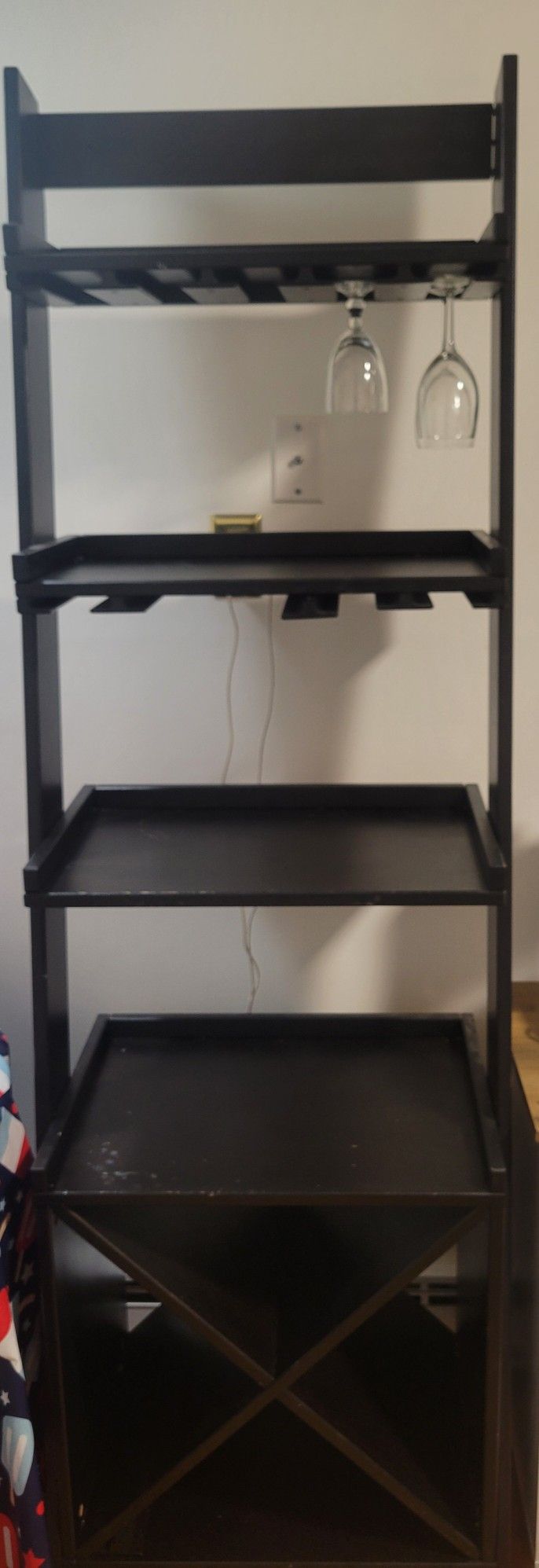 Black Ladder Shelf - Bar / Kitchen