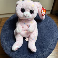 Ty Beanie Babies May The Pink Bunny Rabbit Plush New With tag  Like new  Smoke free home