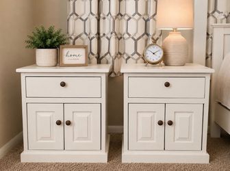 Wood Nightstands Refinished (2)