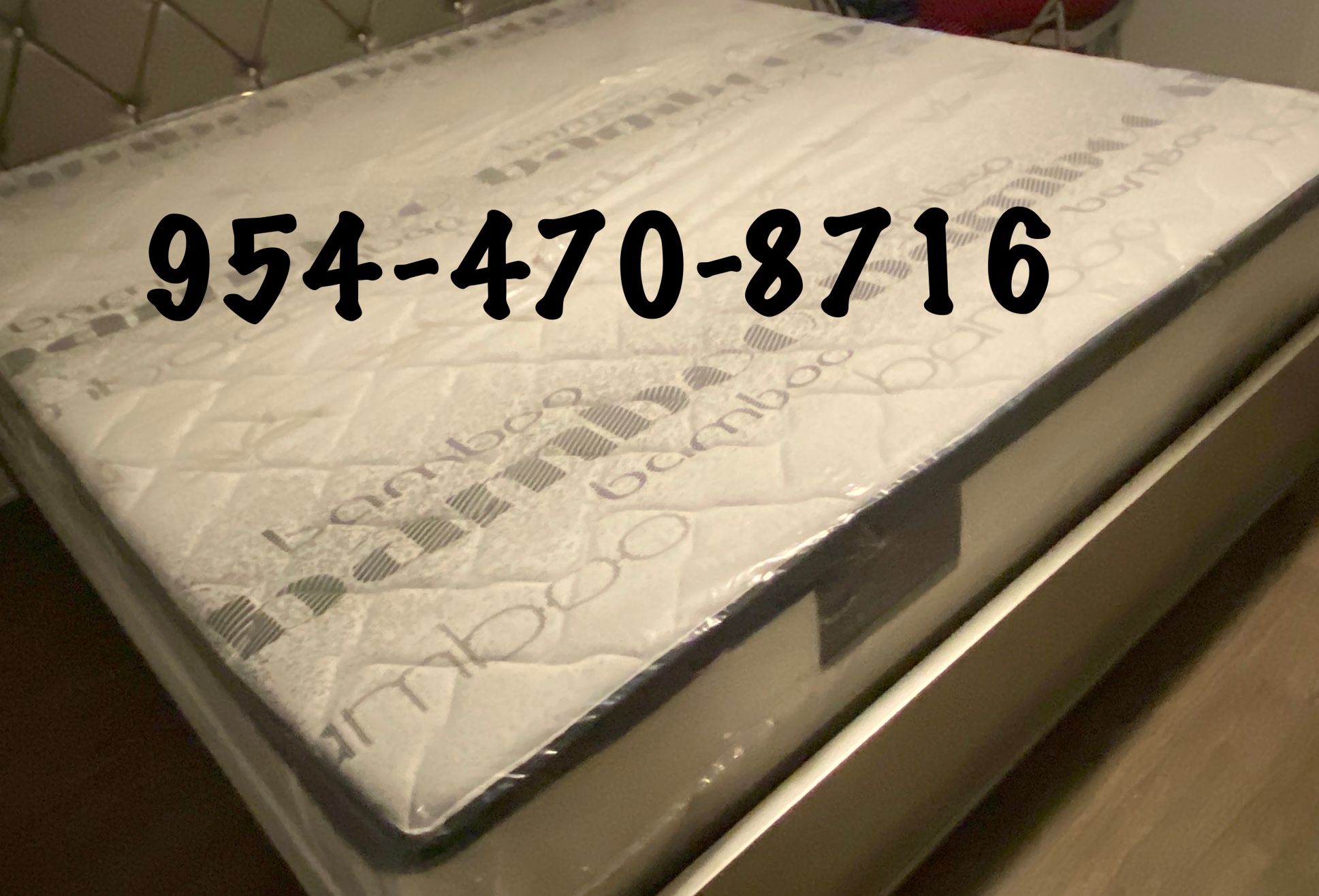 PILLOW TOPS FOAM EXTRA FIRM SEMI SOFT OR SOFT WITH BOX SPRING INCLUDED ☑️KING=309☑️QUEEN =$240✔️FULL=$210$