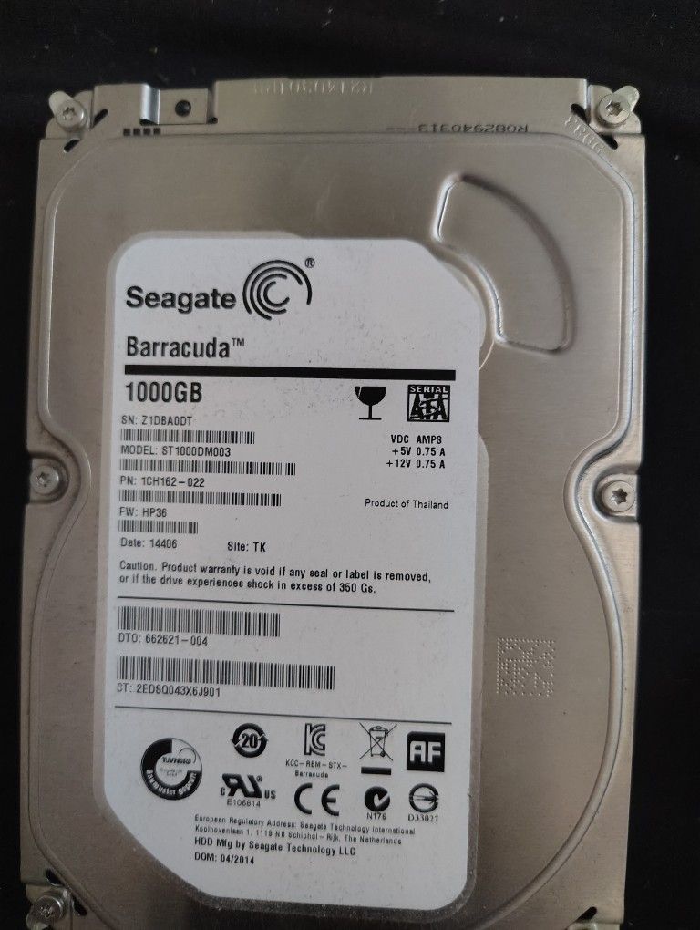 Barracuda 1000gb Hard drive