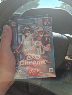 Topps chrome football hanger 3 for $80
