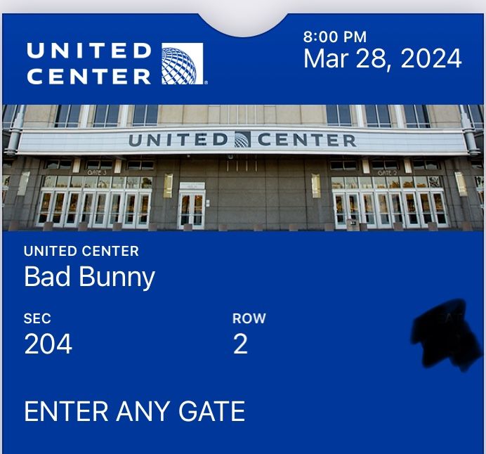 Bad Bunny 🐰 Ticket