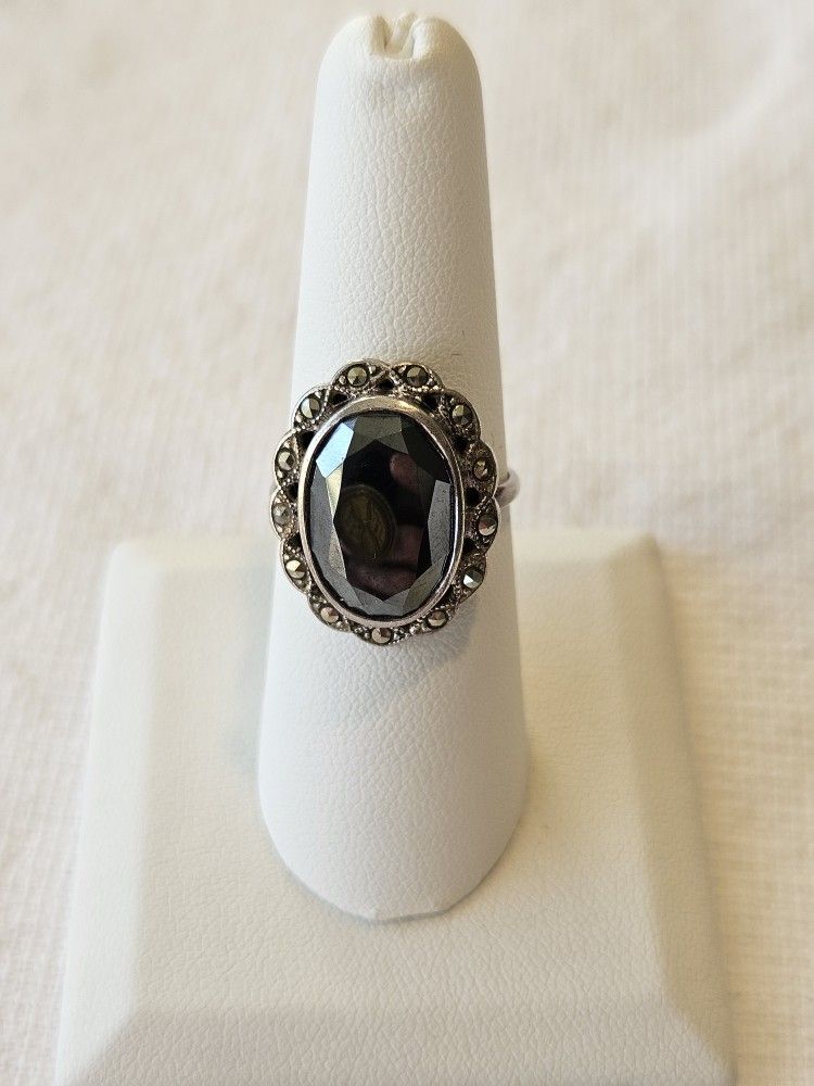 Sterling Silver Marcasite Ring