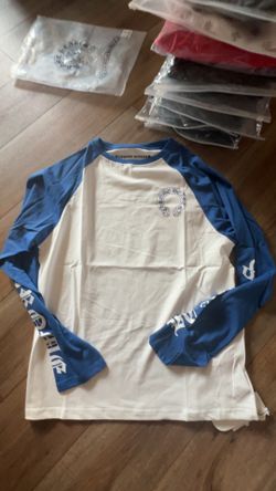 Blue n White Designer Chrome Hearts Long Sleeve