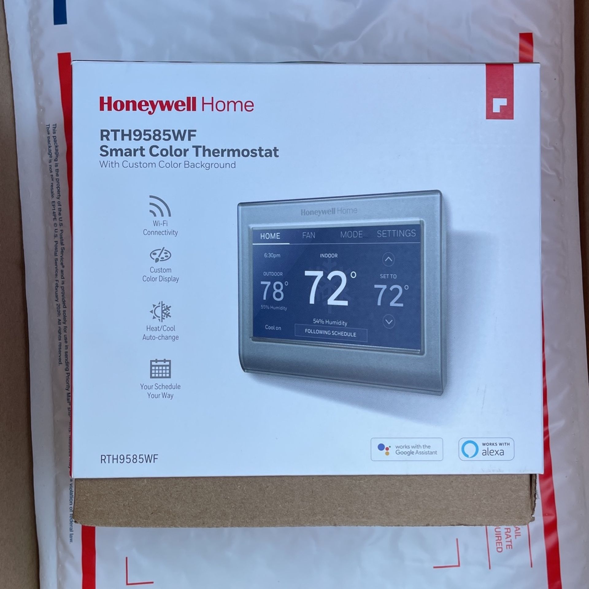 Honeywell Home - Smart Color Thermostat with Wi-Fi Connectivity - Silver