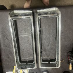 80-90 Chevy Caprice Headlight Trim Bezel “left & Right Both Pair passenger and driver Oem  Chrome