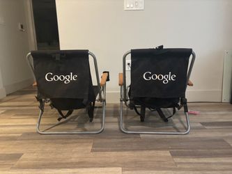 Google Branded Folding Beach Chairs – Set of 2