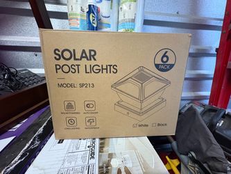 Solar Post Lights 6-Pack Model SP213 White