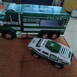 This is the 2023 Hess Police Truck & Cruiser toy set. 