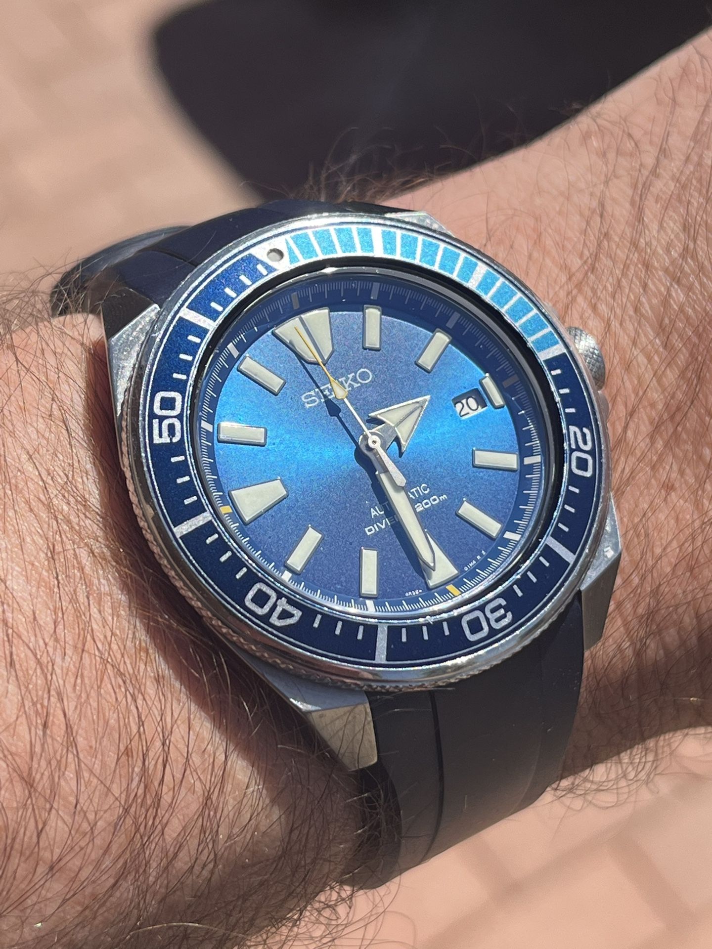 Seiko Samurai Blue Lagoon Dive Watch