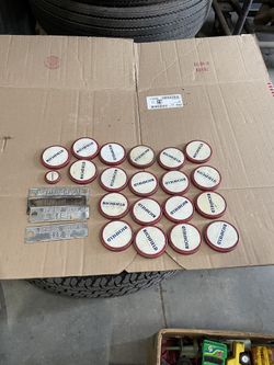 Richfield Gas And Oil Tags Jar Lids