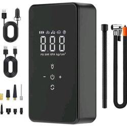 Portable Air Compressor w/ Digital Pressure Gauge 150PSI, 2 * 2000mAh Battery (PRICE IS FIRM/NO DELIVERY)