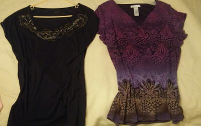 Short sleeve dressy tops