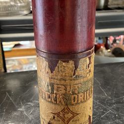 Antique Cleveland twist, drill company bit stock drill with round wood case