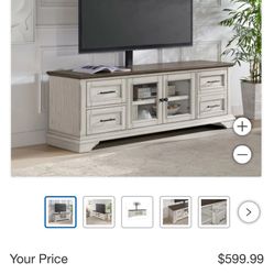 Rarely Used Costco Wooden Tv Console