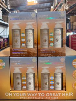 NatureWell Clarifying Shampoo & Hydrating Conditioner Set BRAND NEW IN BOX ONLY $12.99