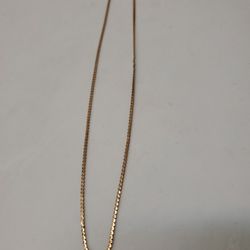 Real Gold 14karat Chain 18inch, 2mm,5g