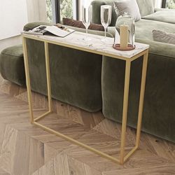 Gold Entryway Console Table (We Have 4 Available - Price Is Per)