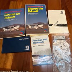 Cessna Skyhawk Pilot Training Manual LOT Includes 28 CD Course, 172R Manual MORE