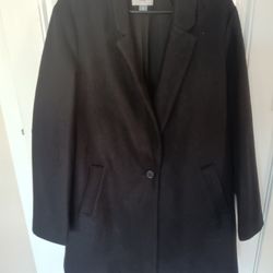 Woman's Black Dress Coat Size Extra Large