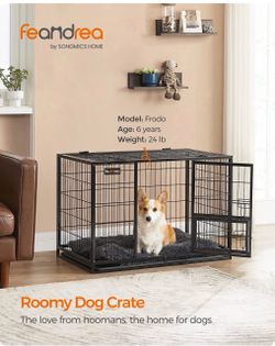 Heavy-Duty Dog Crate 36.4 x 22.6 x 25.2 Inches