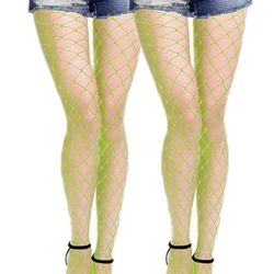Sllrrka Women's Rhinestone Mesh Stockings