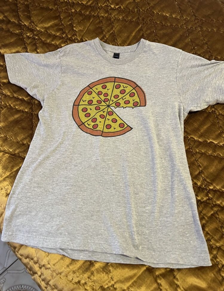 T-shirt Pizza Design Size L