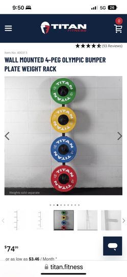 2 Titan Wall Mounted Plate rack