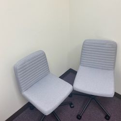 Light Blue Denim Color Computer Chairs 