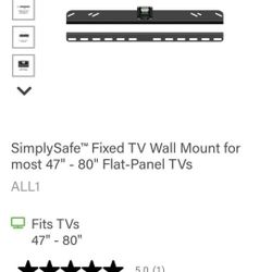 SimplySafe  Fixed TV Wall Mount for most 47" - 80" Flat-Panel TVs