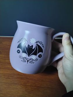 Purple Bat Halloween Mug