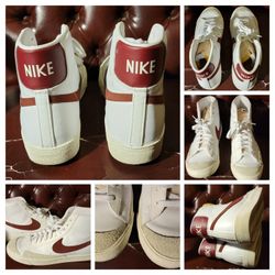 Nike Mens Blazer Mid 77 White Basketball Shoes Sneakers Size 10.5