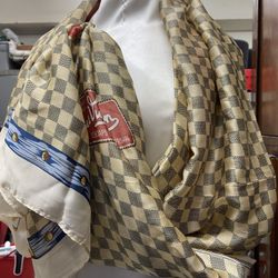 Name, Brand Large Silk Scarf, Brand New
